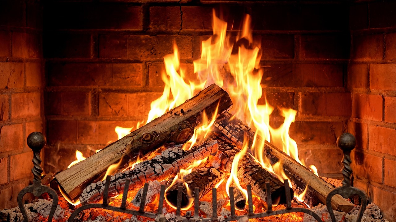 🔥 Fireplace Classic 4K. Cozy Fire with Crackling Fireplace Sounds. Fireplace 4K UHD