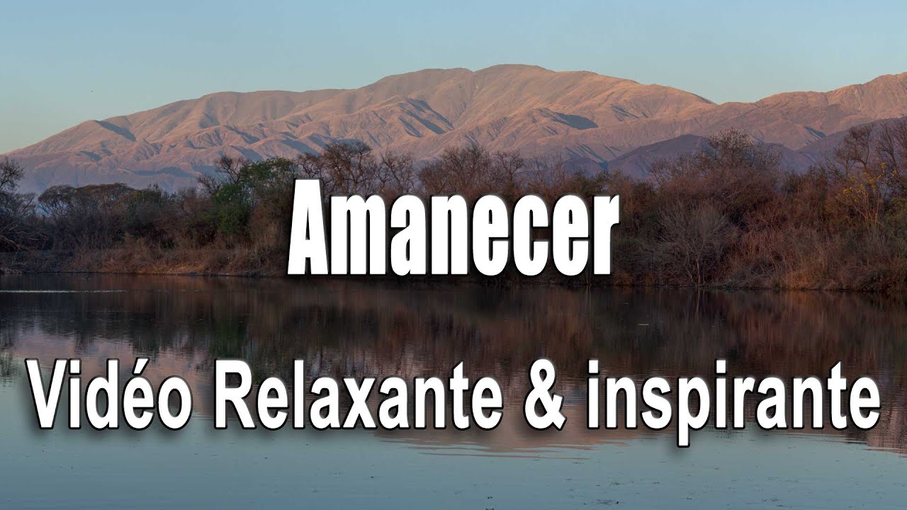 Vidéo relaxante d'un lever de Soleil sur la Cordillère des Andes - 4K