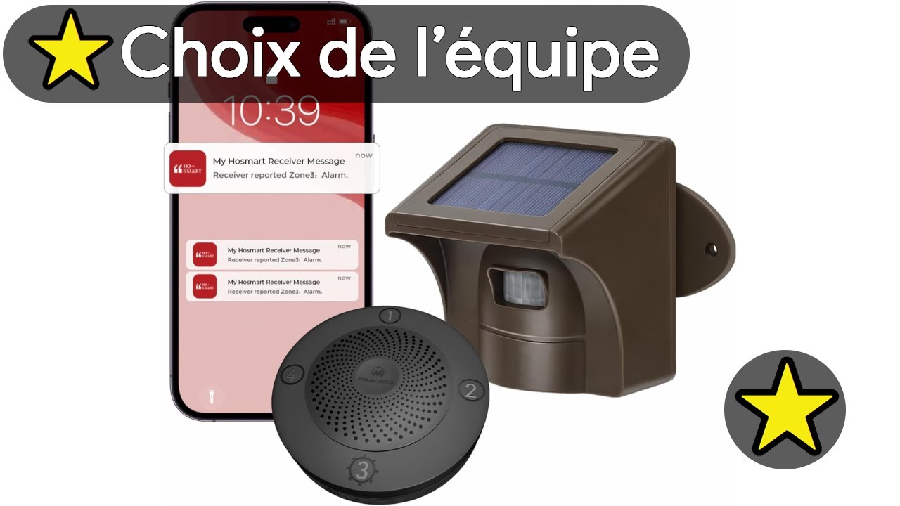 🟢 TOP 3 MEILLEUR DETECTEUR DE MOUVEMENT EXTERIEUR SOLAIRE AVEC ALARME 2025