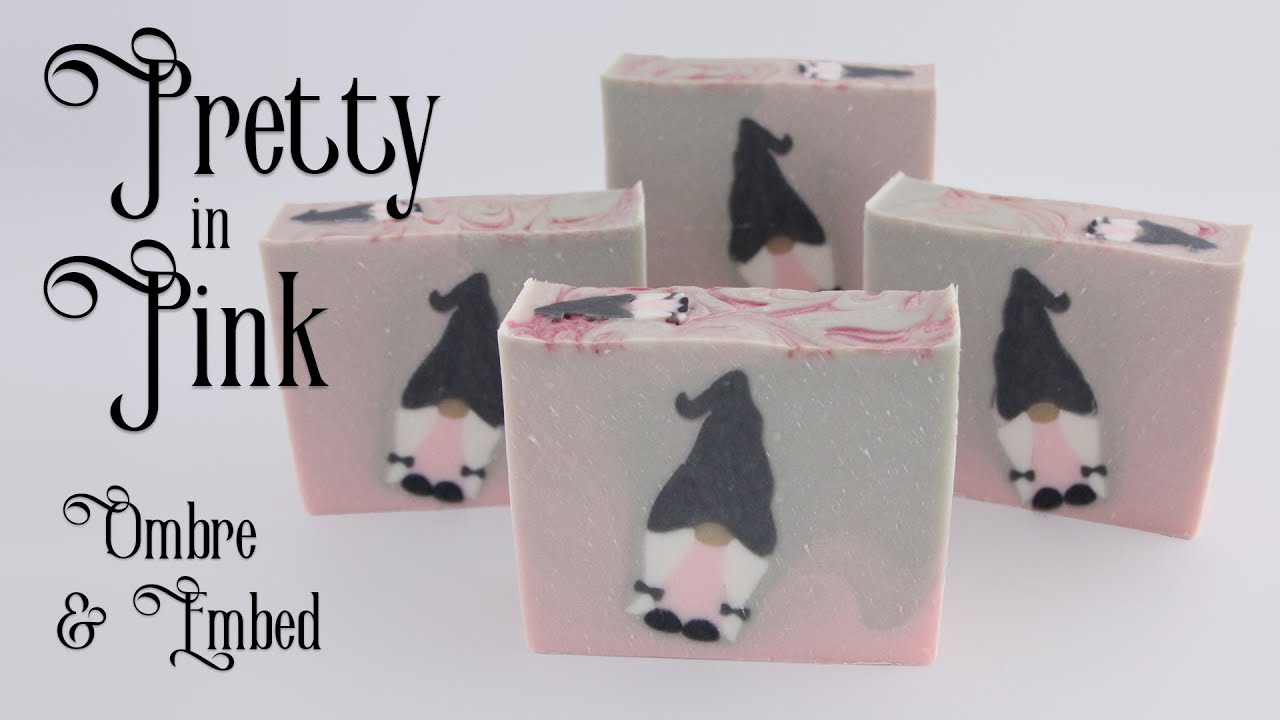 Pretty in Pink: Ombre Soap Design with Girl Gnome Embed