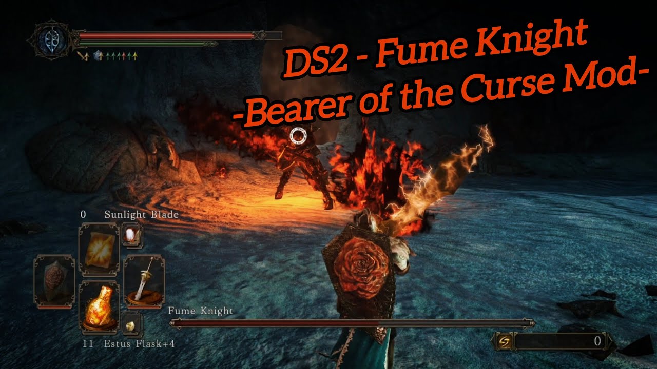 Dark Souls 2 - Bearer of the Curse Mod - Defeating Fume Knight⚔️🔥