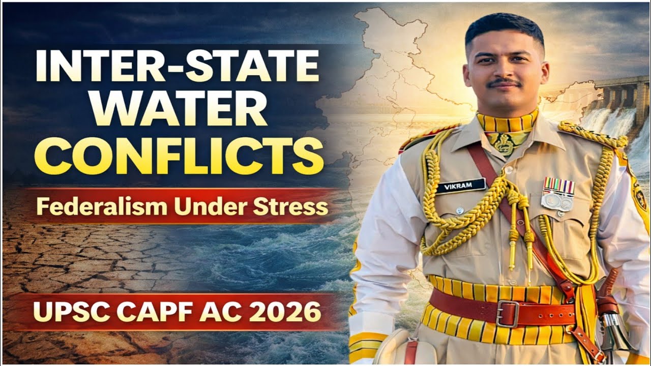 CAPF AC 2026 Essay Series | Inter-State Water Disputes in India Explained |#capfac @aimarmedforces 