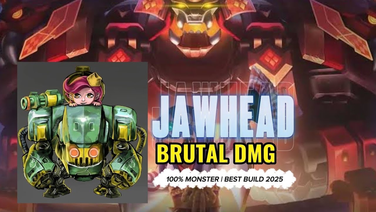 JAWHEAD BEST BUILD 2025 || TOP 1 GLOBAL JAWHEAD GAMEPLAY || MOBILE LEGENG BANG BANG