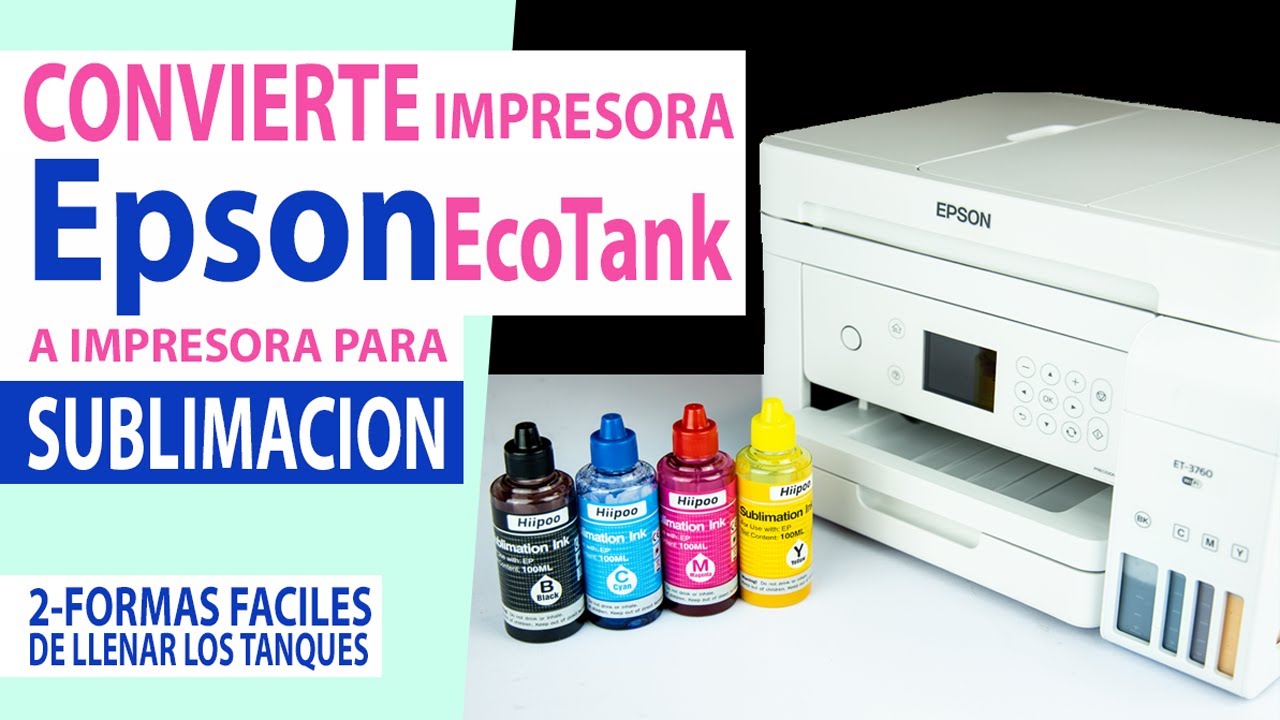 Как переоборудовать и настроить принтер Epson Ecotank в сублимационный принтер и сублимационный п...