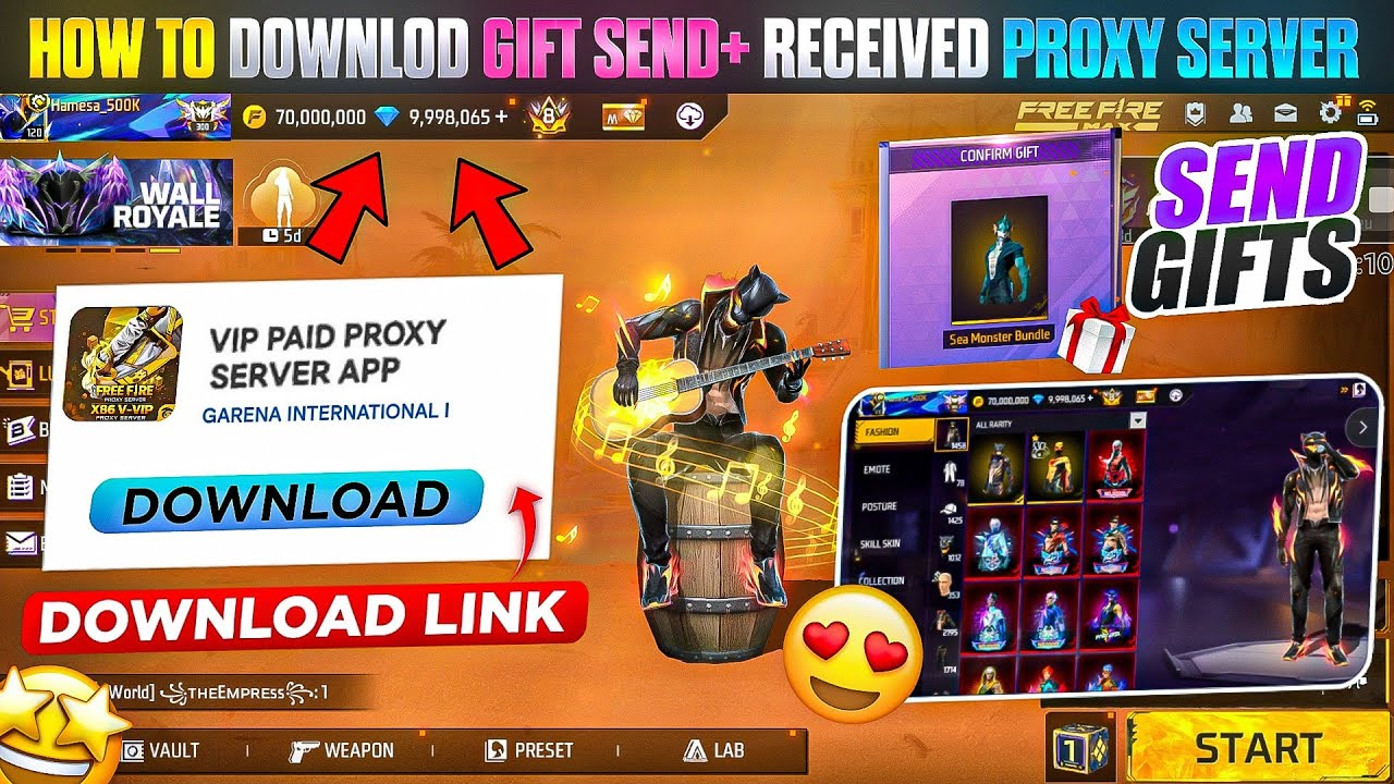 Free Fire OB53 Vip Proxy Server Download ( 100% Working )🥳💥Download New Vip Proxy Server in 1 Minute