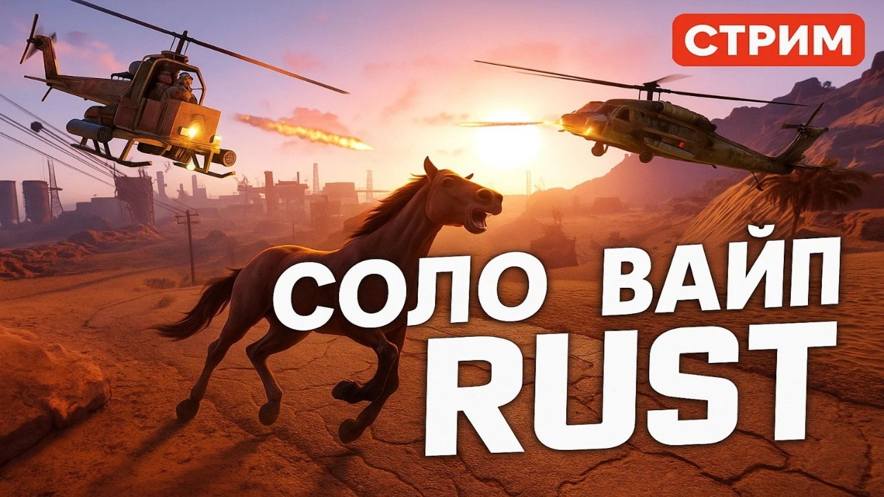 СОЛО ВАЙП RUST - БОМЖУЕМ ДЕНЬ 2