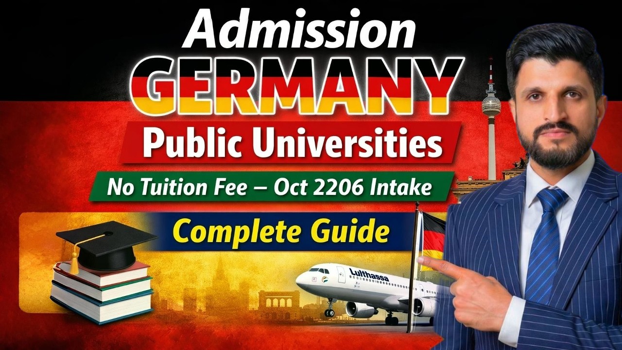 Free Study In Germany Public Universities | Germany Study Visa Admission Guide For Indian Students