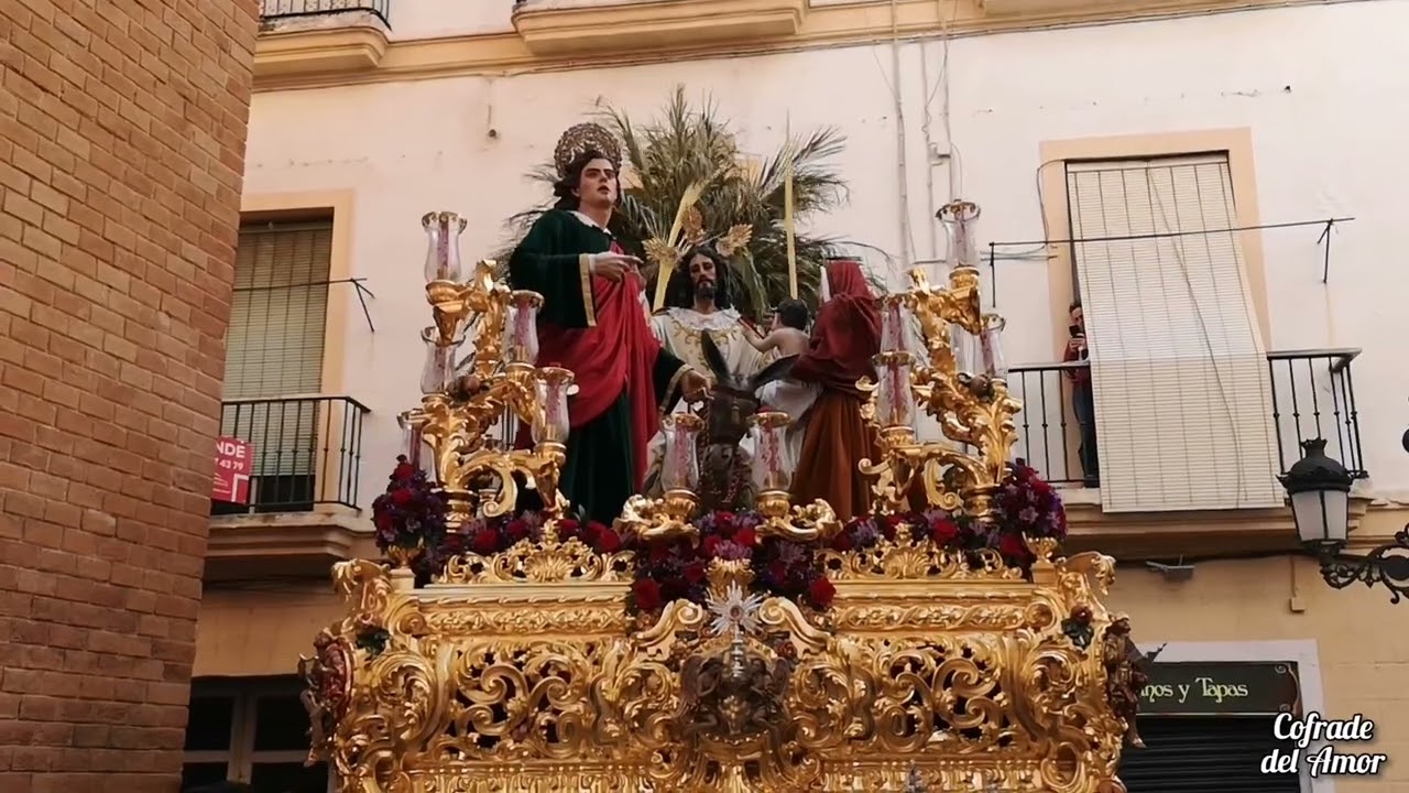 Borriquita, Plocia y Callejón de los Negros, Domingo de Ramos Cádiz 2022