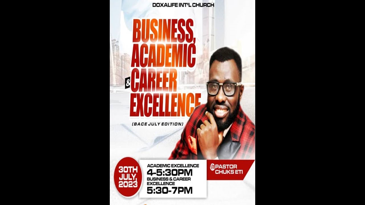 BACE|| JULY EDITION||ACADEMIC EXCELLENCE|| PASTOR MARK CHUKWU ETI