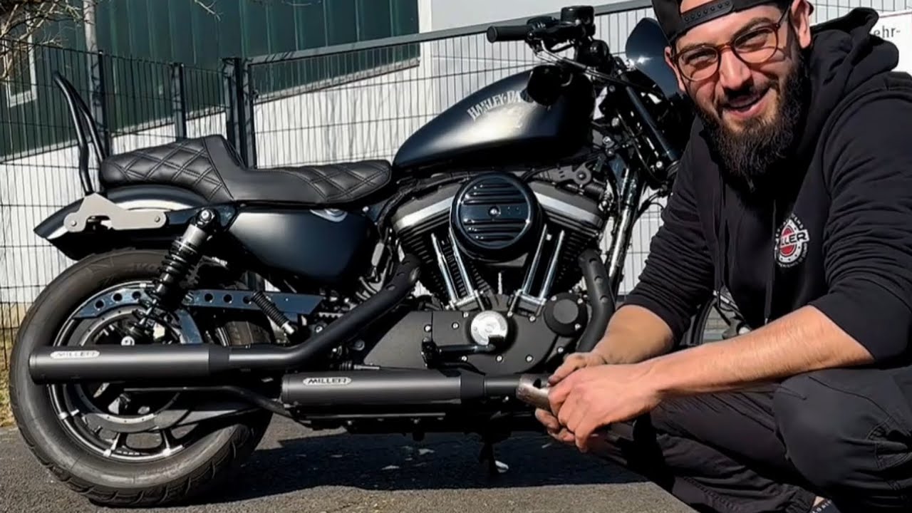 Harley-Davidson Sportster Iron 883 Auspuff Sound MILLER