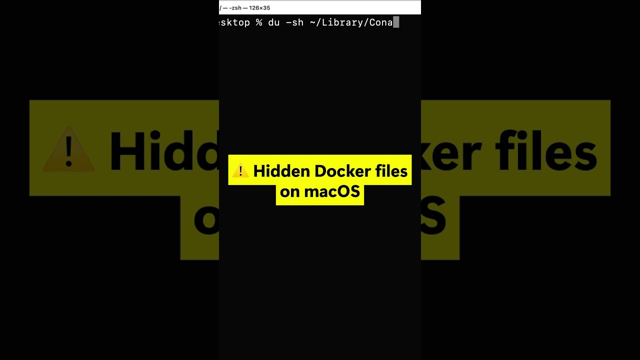 Hidden Docker Files Filling Your Mac SSD 😱 (macOS) #shorts