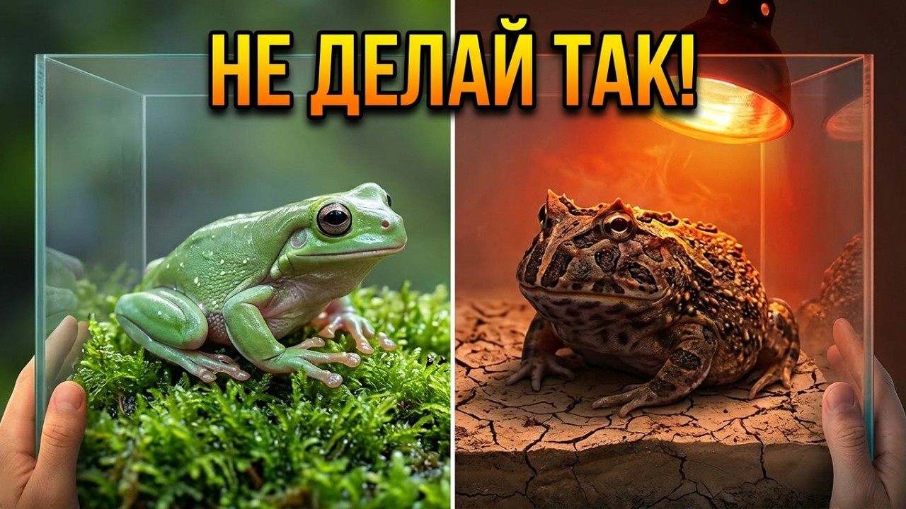 ТОП 10 ошибок в содержании ЛЯГУШЕК. Не делайте ЭТО!