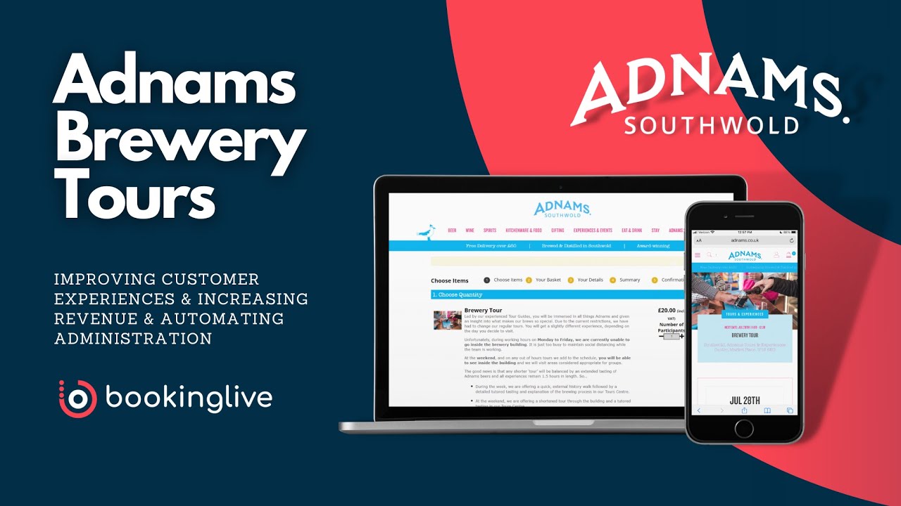 Adnams Brewery & Distillery Tours | Online Tour Scheduling & Booking System Case Study