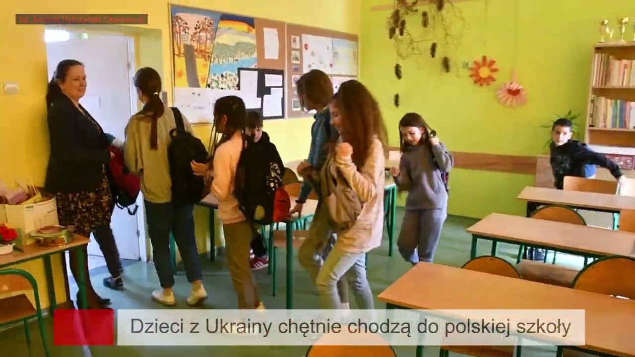 Dzieci z Ukrainy chętnie chodzą do polskiej szkoły