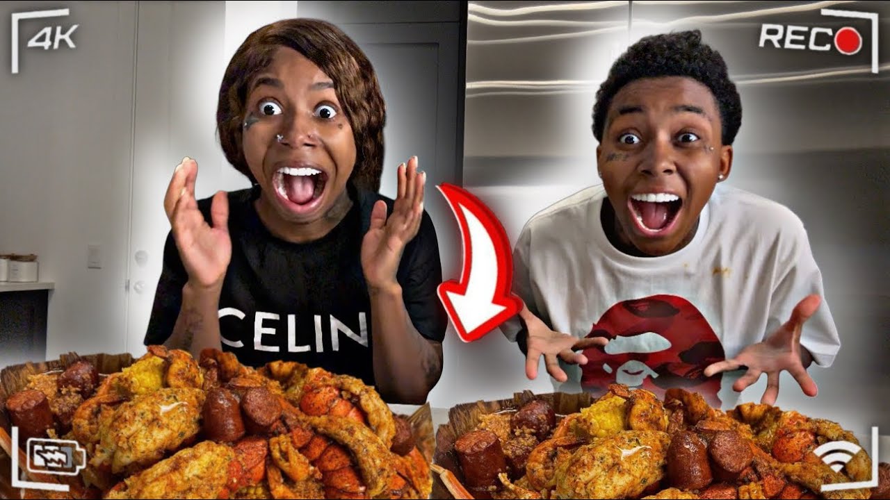 LAST TO STOP EATING SEAFOOD 🦞 CHALLENGE !! 💰