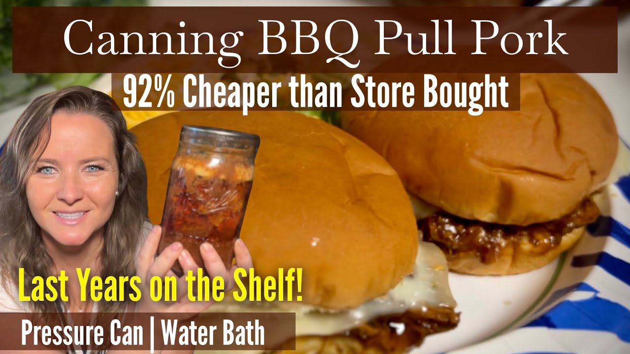 Canning BBQ Pull Pork,  $264. Worth for $22., Lasts Years on the Shelf!