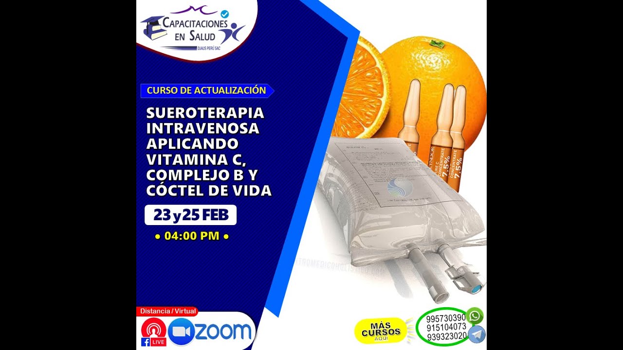 SUEROTERAPIA INTRAVENOSA APLICANDO VITAMINA C, COMPLEJO B Y COCTEL DE VIDA 2/2