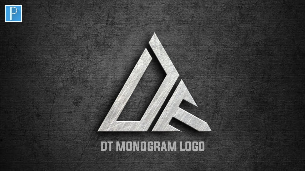 DT Monogram Logo design pixellab | Professional Logo Editing Tutorial