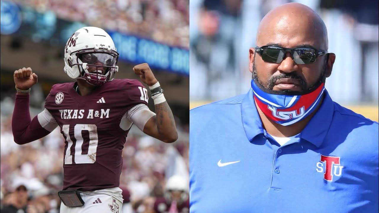 Texas A&M quarterback Marcel Reed and Dad/Coach Rod Reed Convo