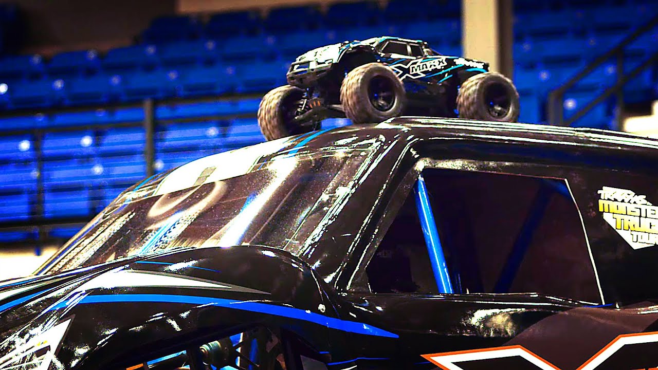 RC vs. Full-Size Monster Truck!! | Traxxas X-Maxx