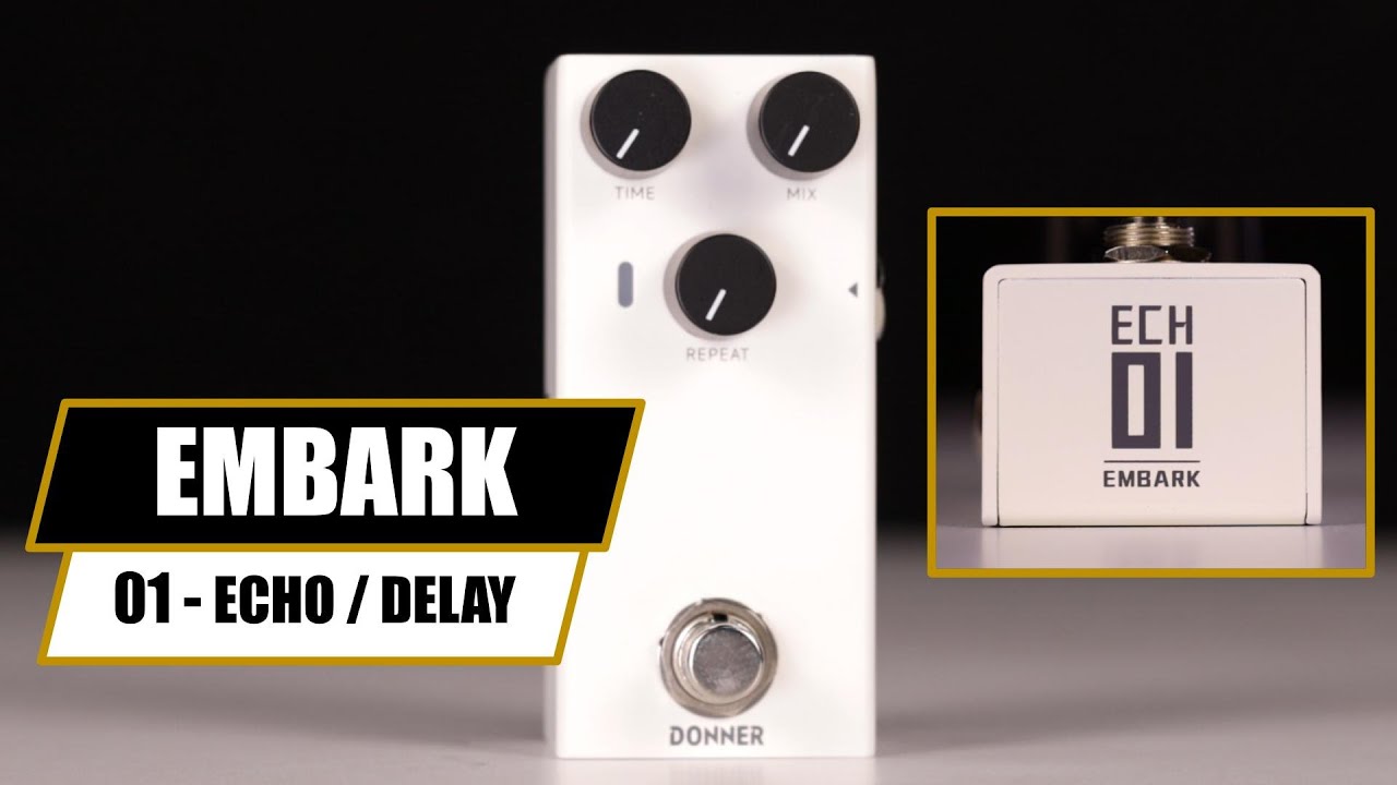 Donner Embark 01 - Echo / Delay Guitar Pedal Overview And Demo