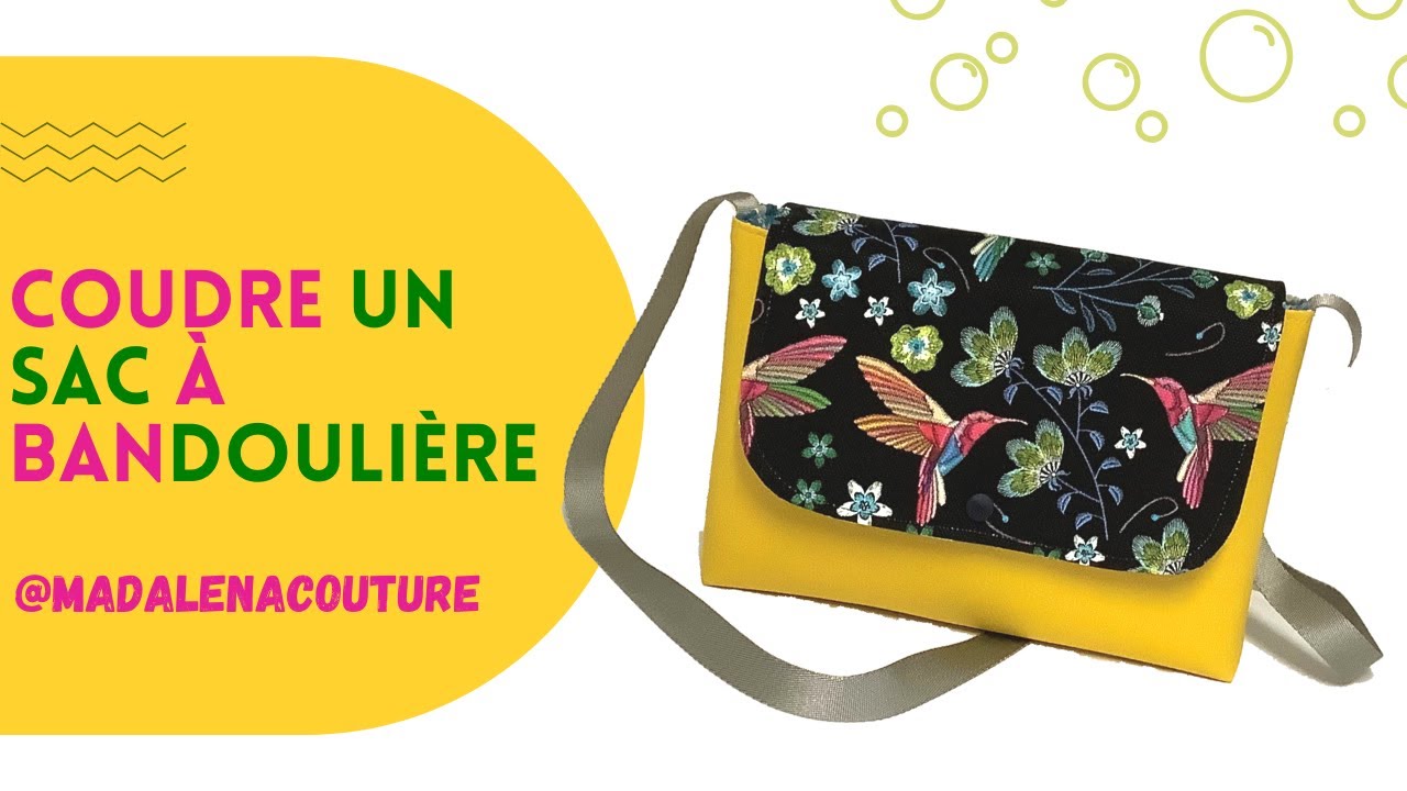 Coudre un sac à bandoulière en similicuir - Tuto Couture Madalena