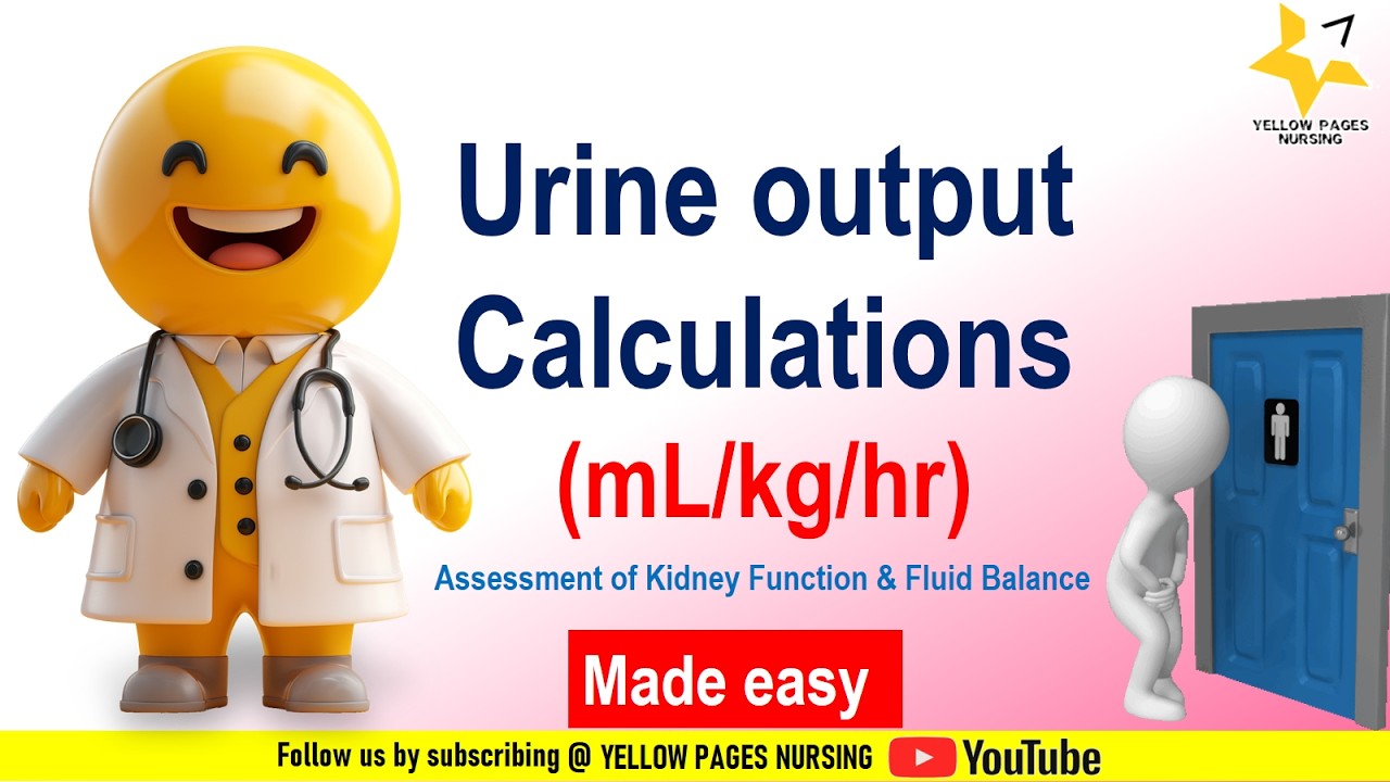 How to Calculate Urine Output in mL/kg/hr | Step-by-Step | Nursing Math Made Easy (mL/kg/hr)