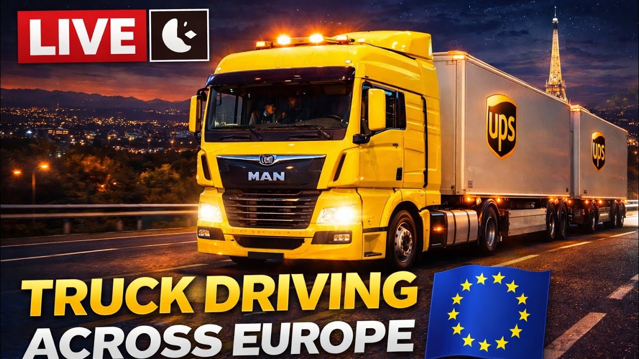 LIVE 🌍 Truck Driver Across Europe | Real Highway Driving