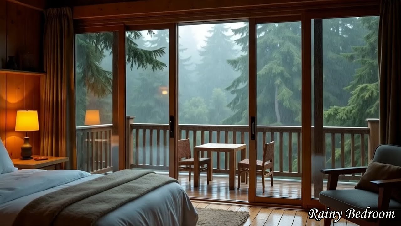 The gentle rain by the window makes you sleepy immediately😴 | Say goodbye to insomnia
