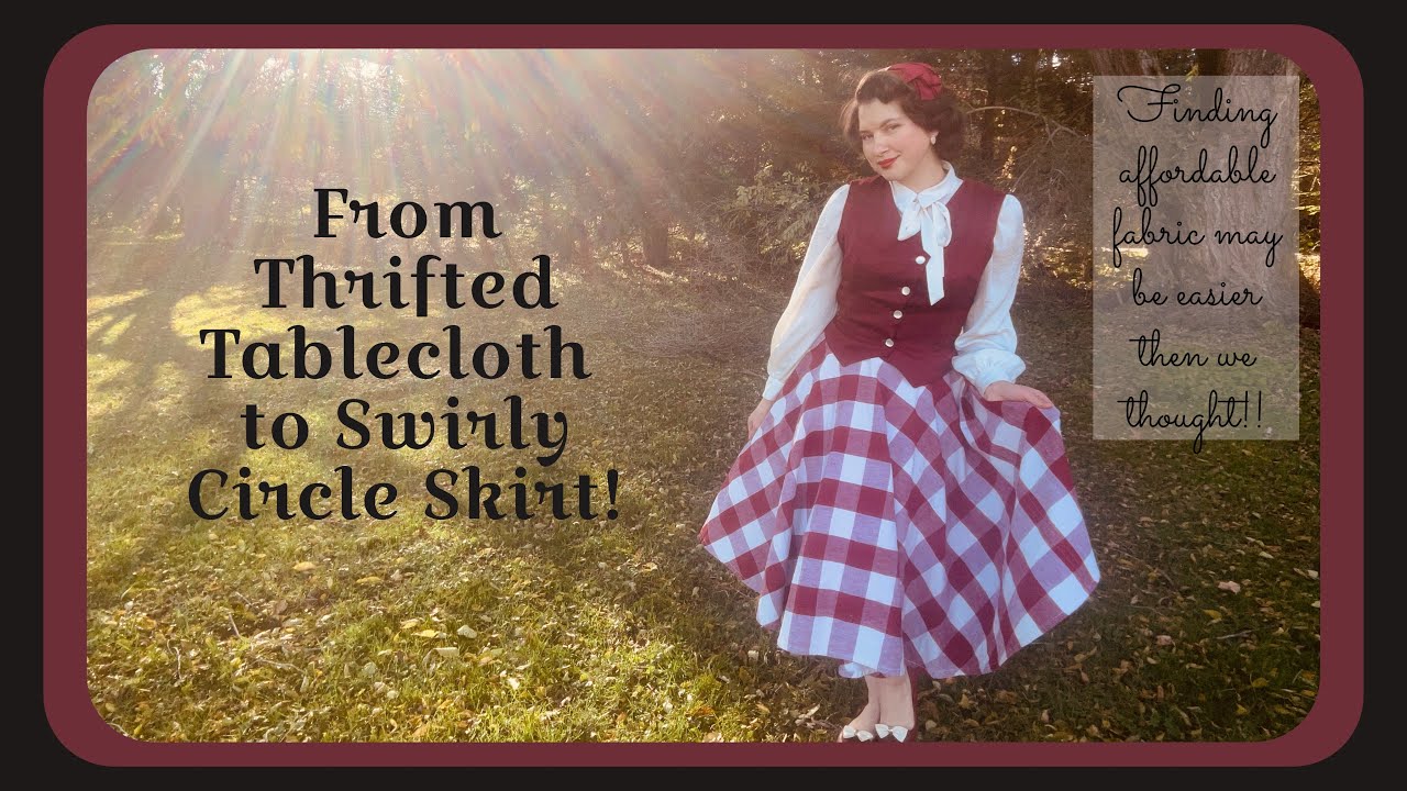 How To Make A Circle Skirt (#thriftflips are too fun😍)
