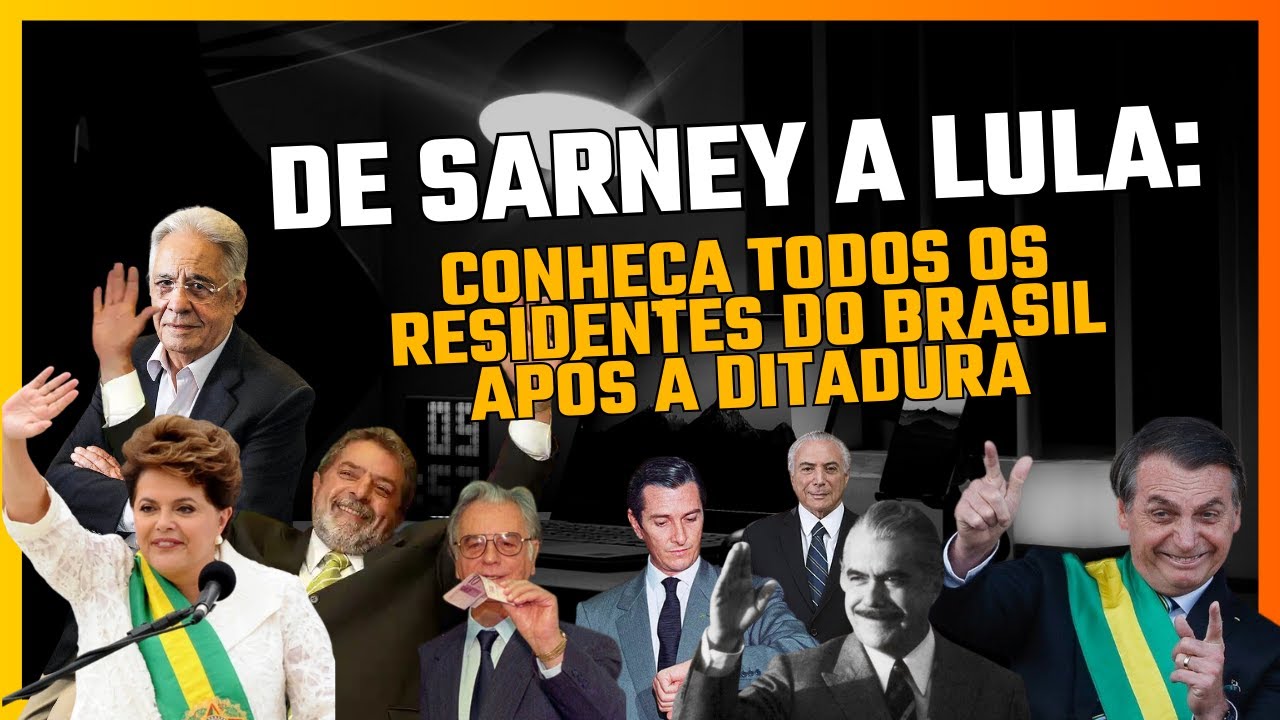 DE SARNEY A LULA: CONHEÇA TODOS OS PRESIDENTES DO BRASIL PÓS-DITADURA