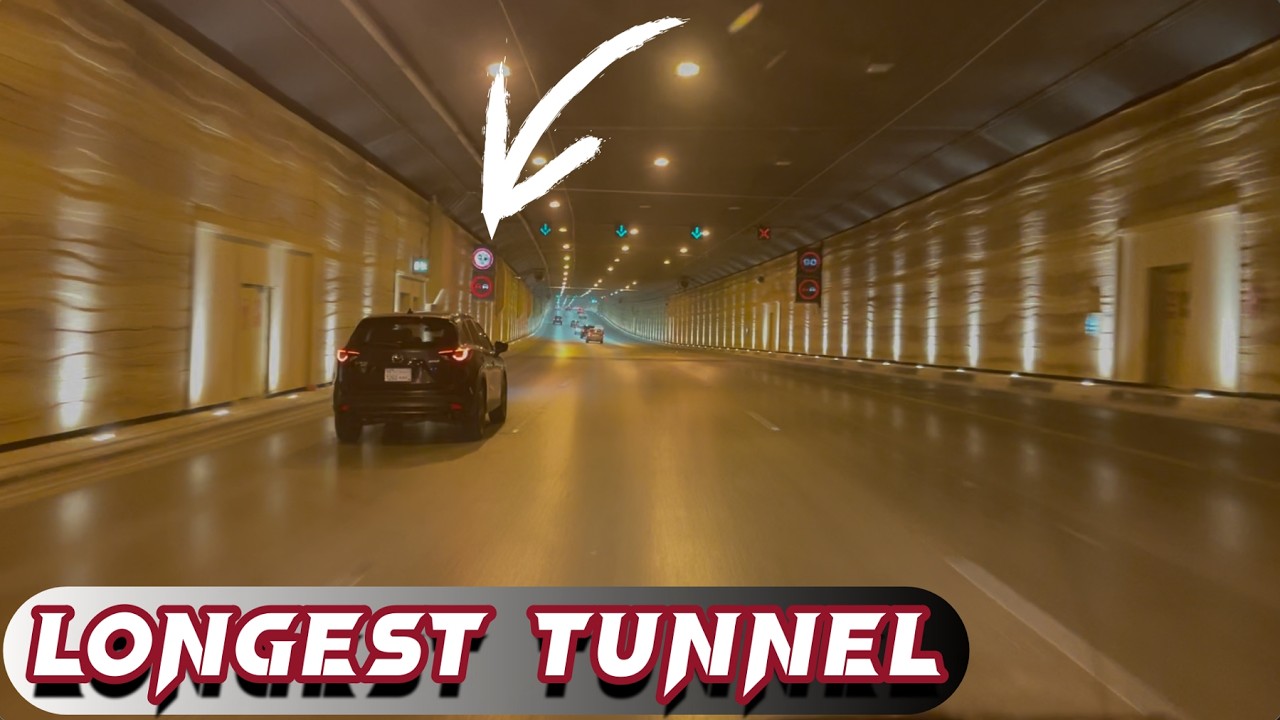 Longest road tunnel in Saudi Arabia | 2.43 km | King Salman Park.