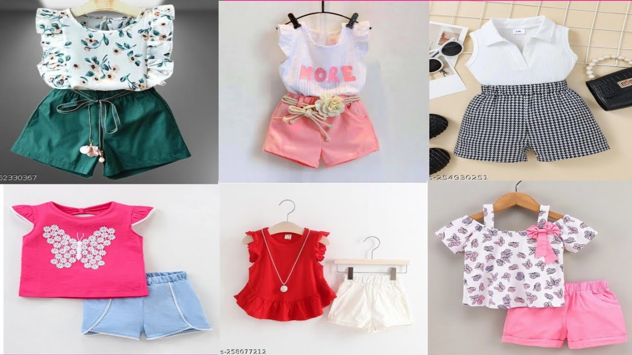 100+stylish/latest/New trend/baby girl top and bottom outfits in online shopping don't miss it