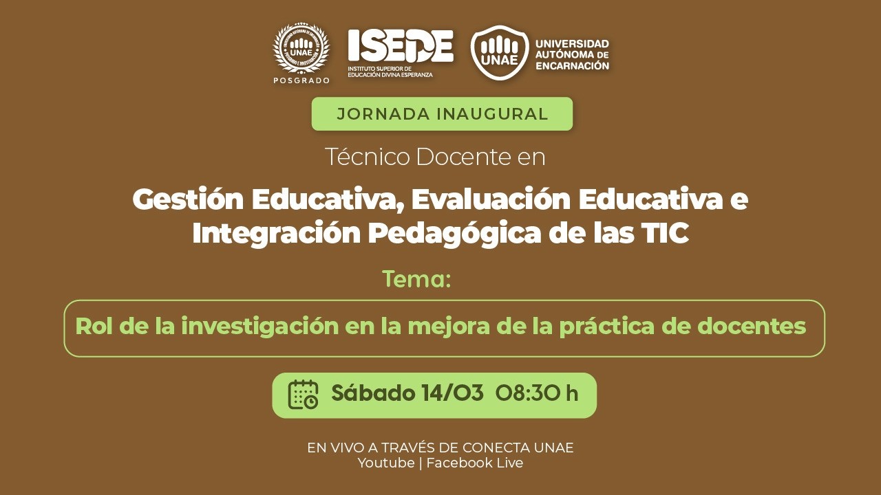 Jornada inaugural de los programas de 𝗧𝗘́𝗖𝗡𝗜𝗖𝗢 𝗗𝗢𝗖𝗘𝗡𝗧𝗘 del ISEDE