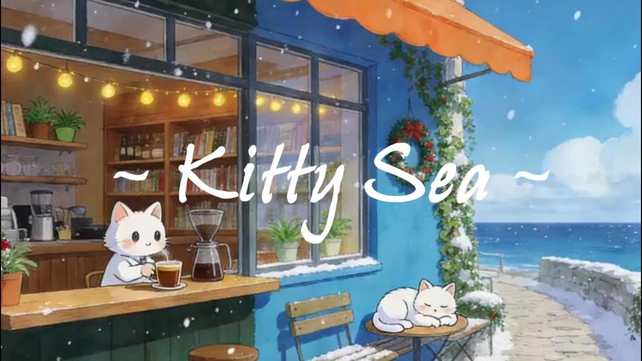 Dual Bliss: Snow & Surf ❄️🌊 Stay Calm, Keep It Mellow ☕ Cozy Hours with Lofi Coffee