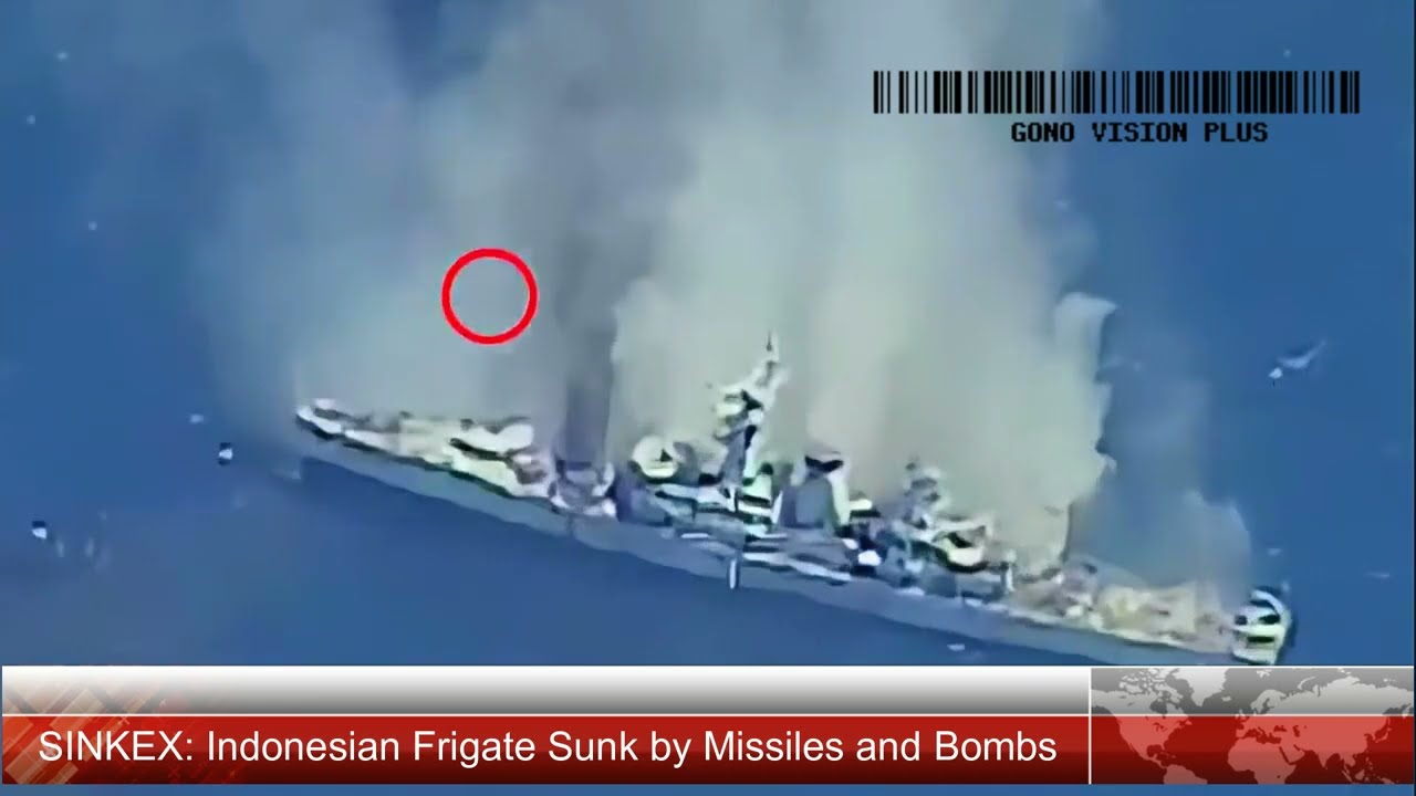 SINKEX: Indonesian Frigate Sunk by Missiles and Bombs