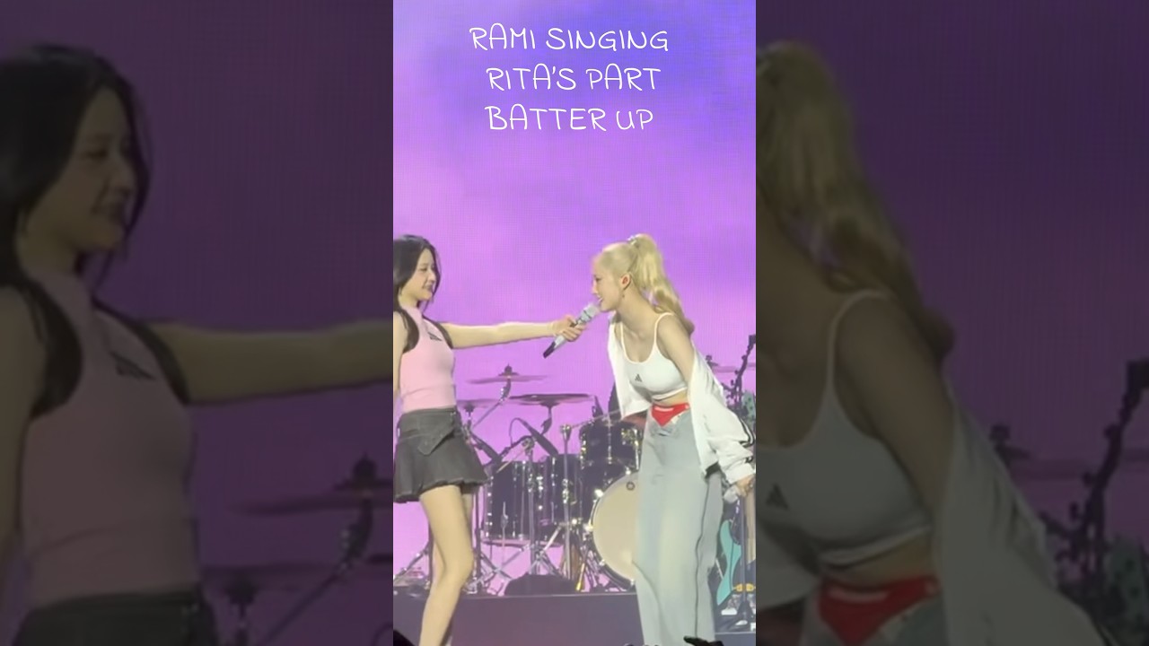 YG took Rami&rsquo;s part away. Pharita gave Rami hers. Batter Up Remix Encore LA Concert. #shorts #rami