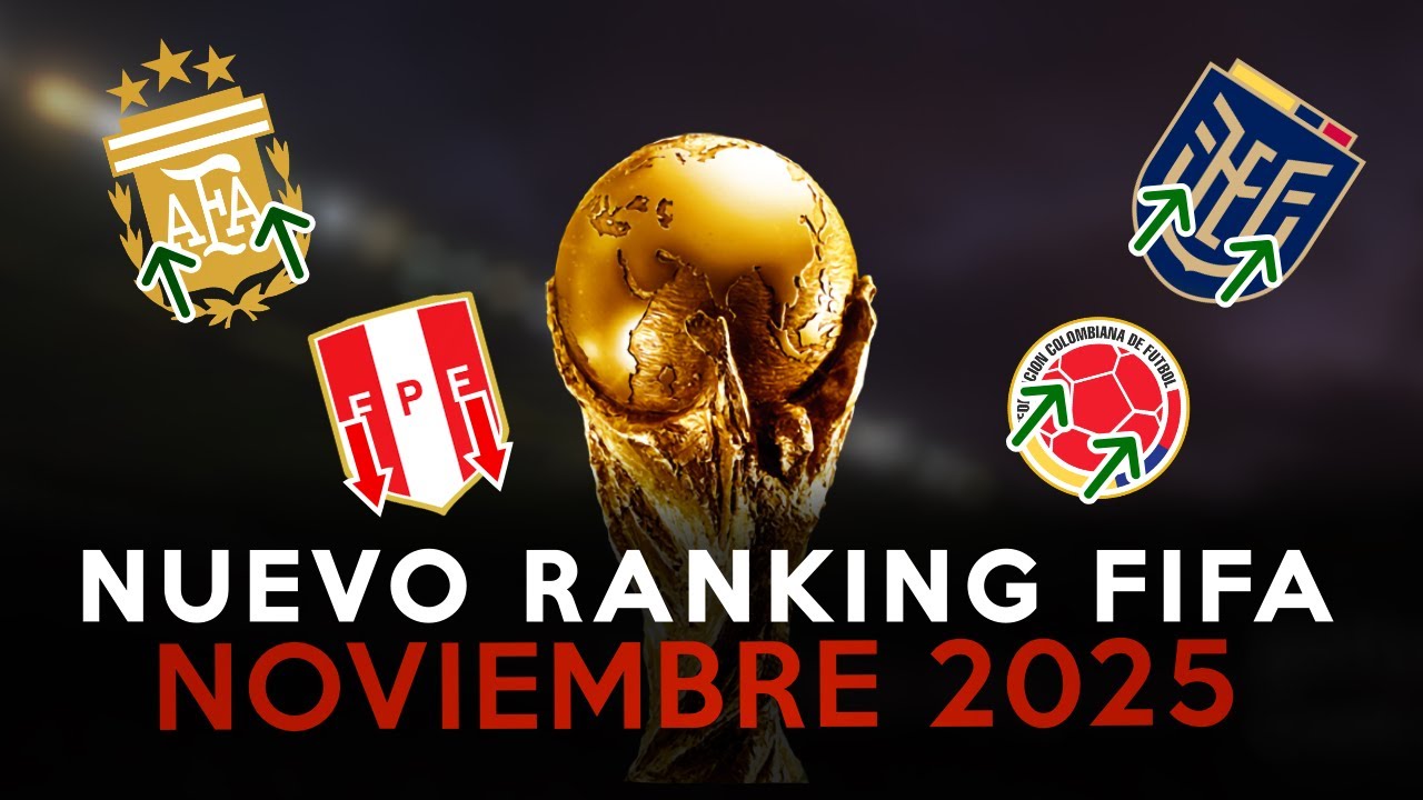NUEVO RANKING FIFA: ECUADOR Y COLOMBIA AL BOMBO 2, PERU SE CAE A PEDAZOS, PARAGUAY AL BOMBO 3