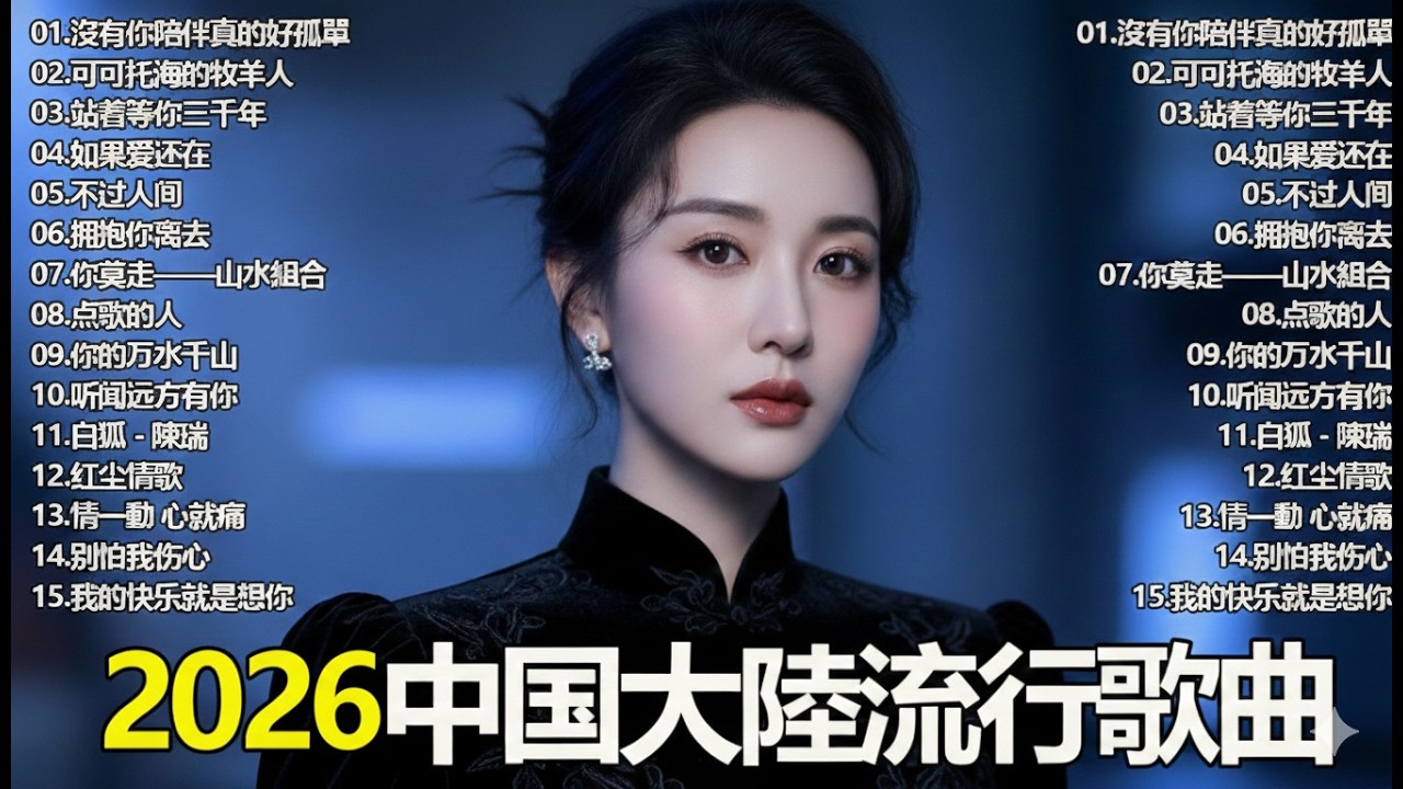 大陸流行歌曲🎀🎀【無廣告】2026最新歌曲 2026好听的流行歌🎀🎀華語流行串燒精選抒情歌🎀🎀 Top Chinese Songs 2026