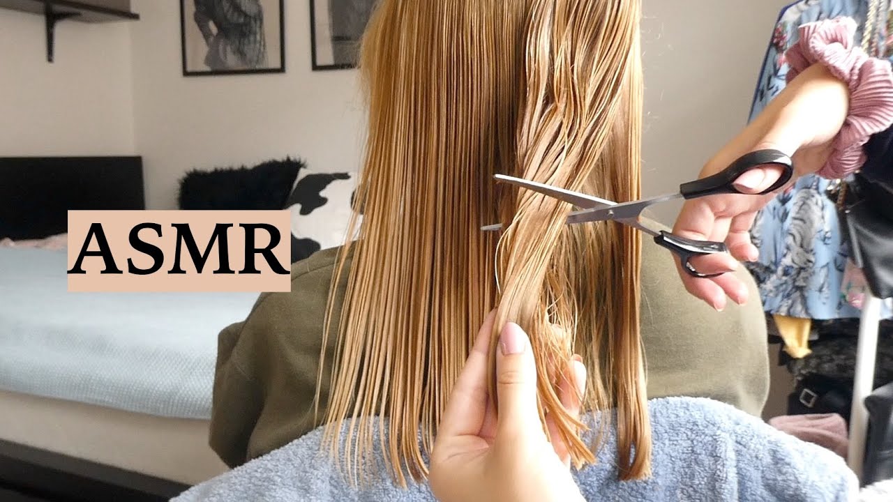 ASMR Haircut & Hair Brushing To Help U Sleep (Hair Play, Spraying & Scissor Sounds, No Talking)