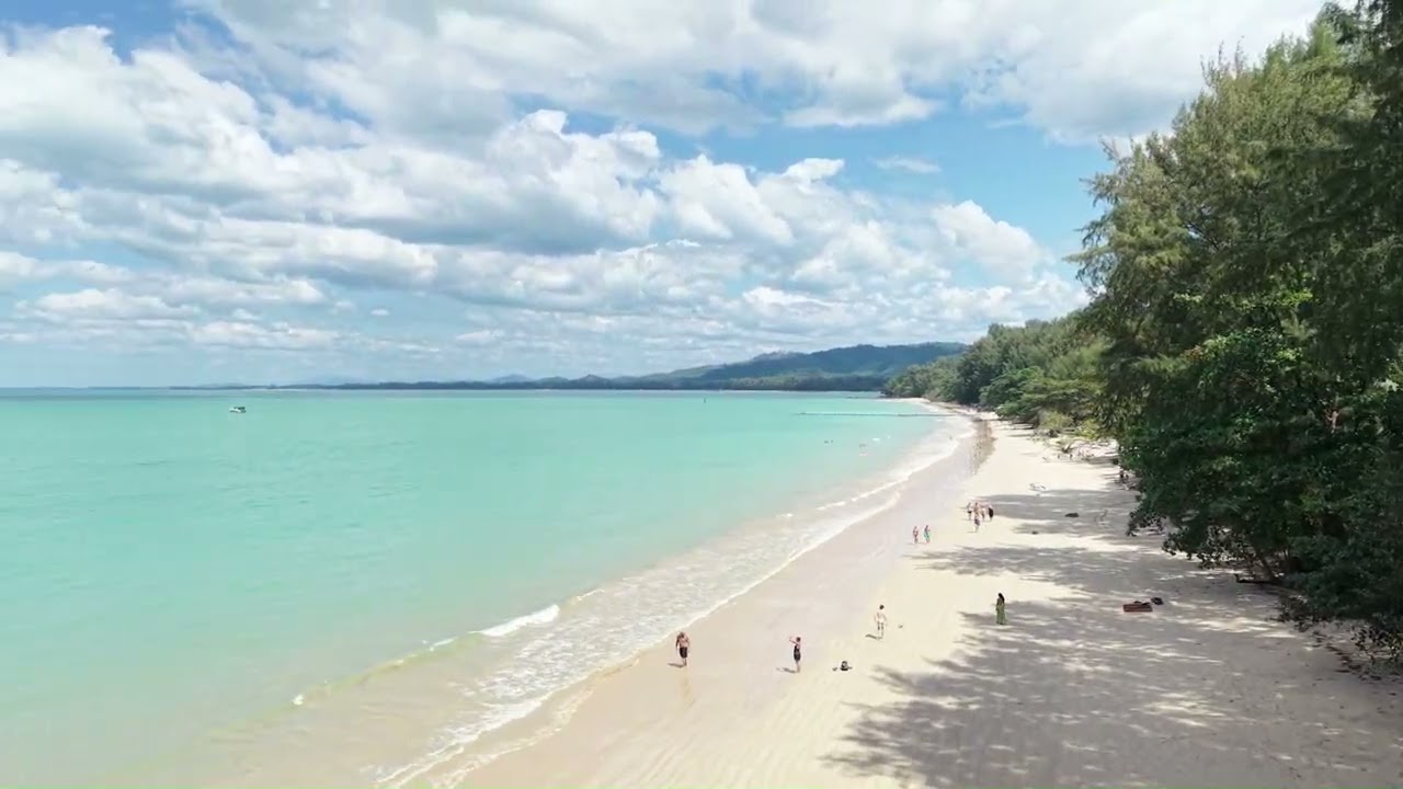 Khao Lak White Sand Beach | Relaxing Drone View of Thailand’s Hidden Paradise 🌴