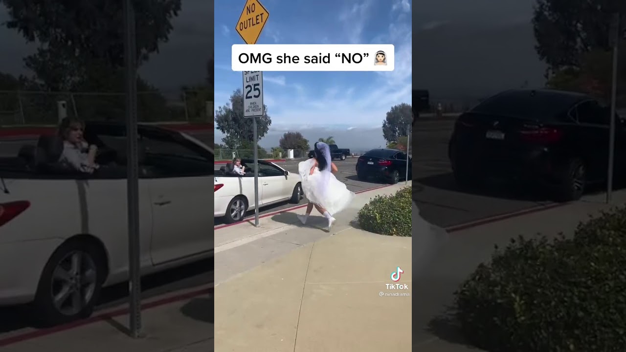 She said NO. a literally runaway bride