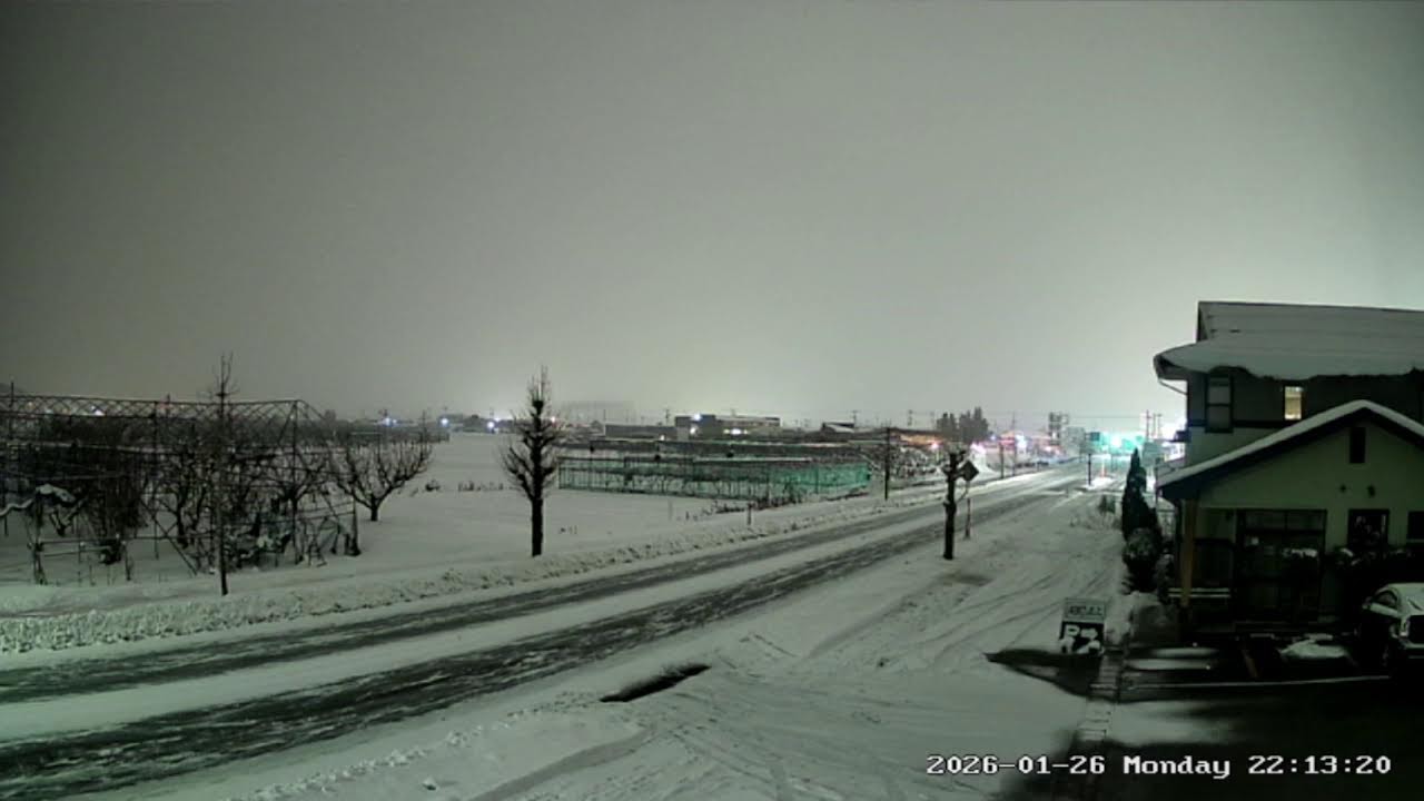 山形県寒河江市日田五反県道23号線ライブカメラ Yamagata Sagae Live camera.world.cam