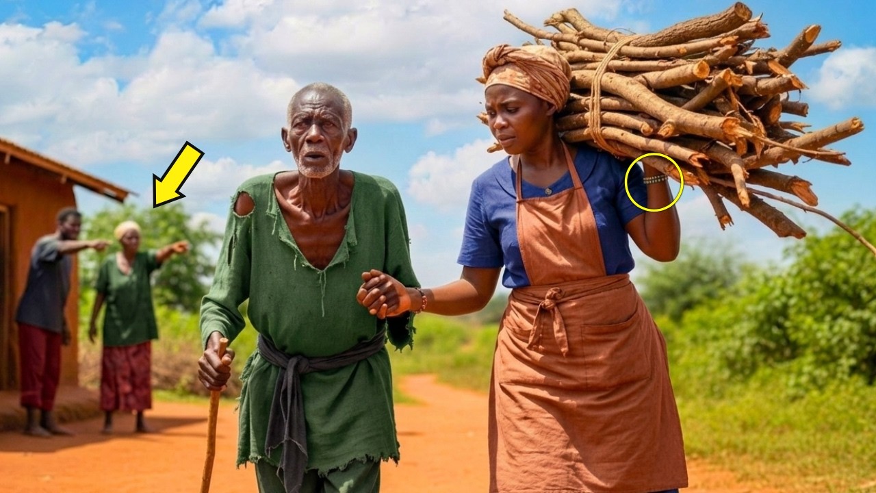 She Helped a Weak Old Man Carry Firewood — Moments Later, the Village Learned He Owned All the Land