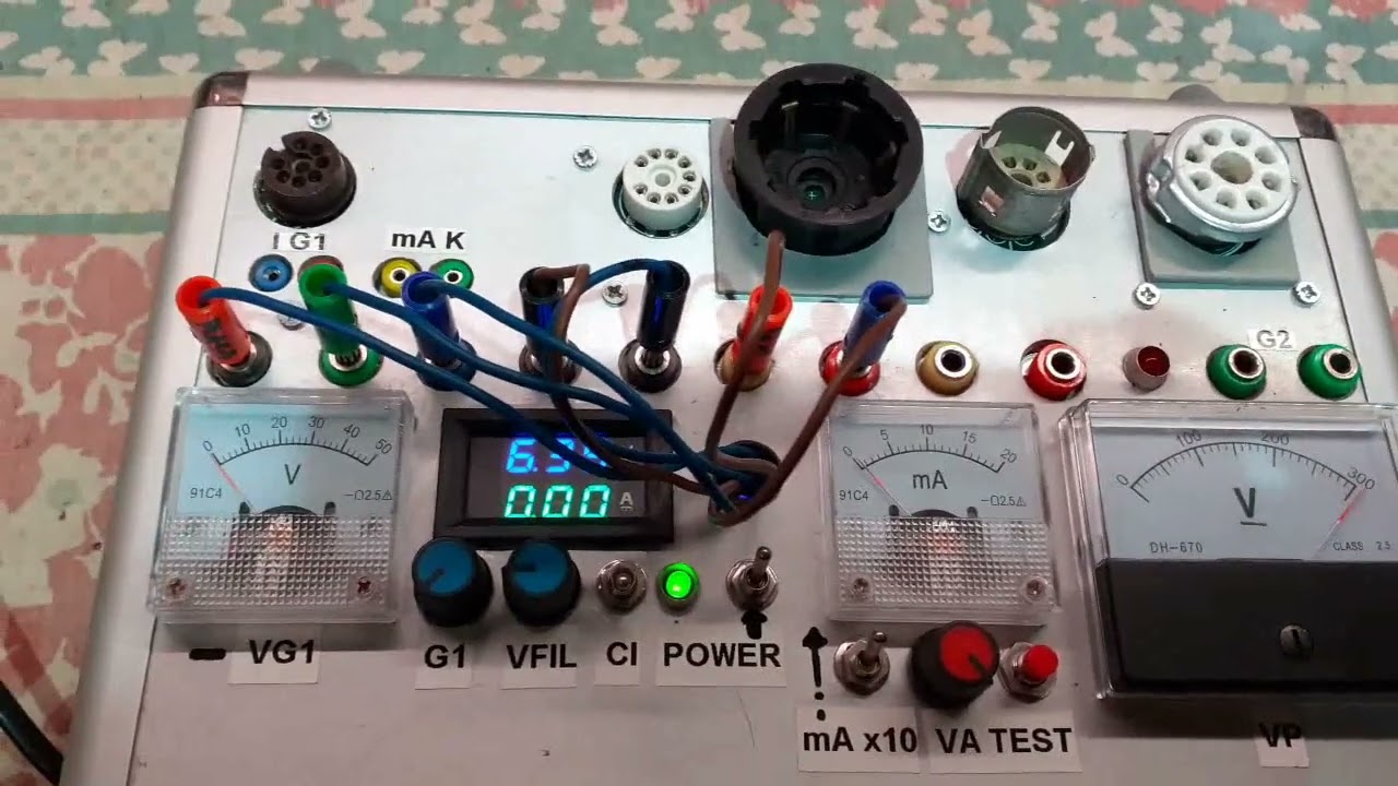 COMPROBADOR DE VALVULAS EL34 6L6 ECC83 AMPLIFICADORES DE GUITARRA BAJO RADIOS ANTIGUAS FRAN CV