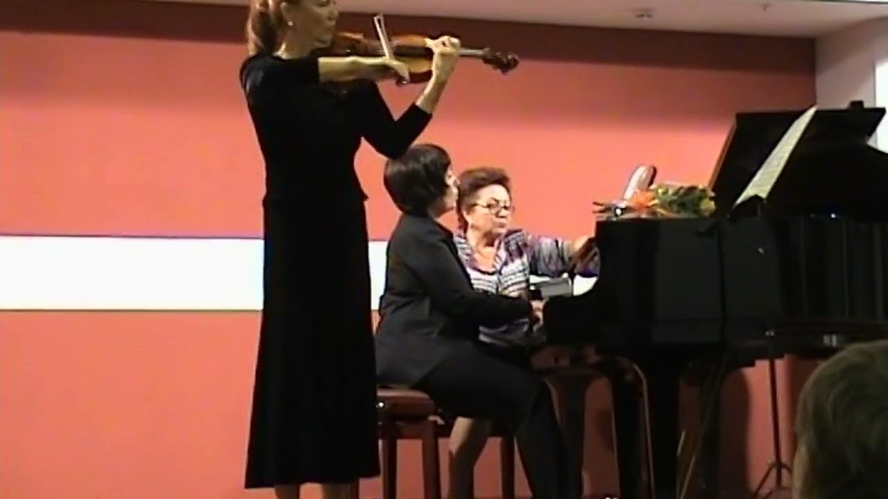 Irina Krasko plays J. Brahms Violin Sonata No.3 D minor Op. 108 (parts 3-4)