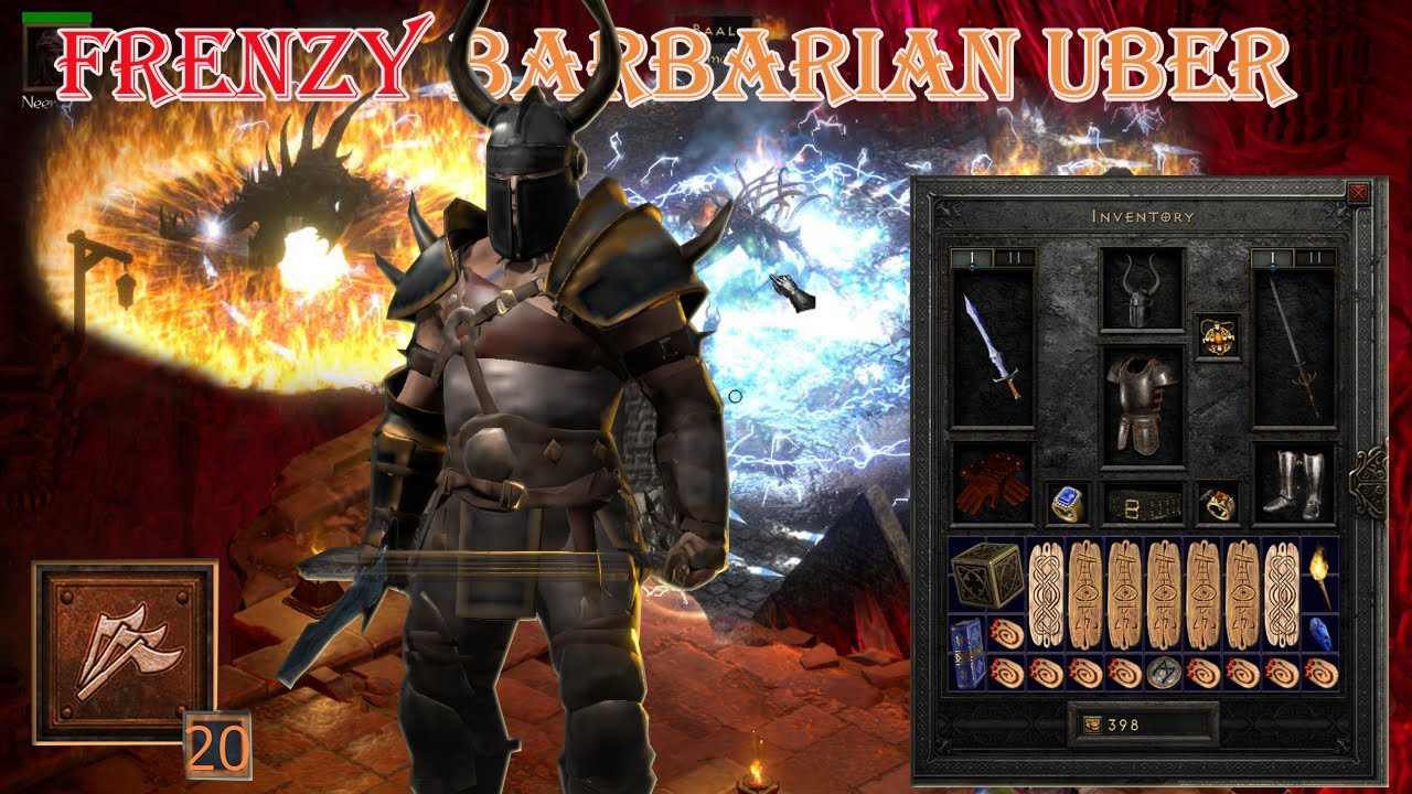 Diablo II Resurrected - Frenzy Barbarian Build Uber Tristram
