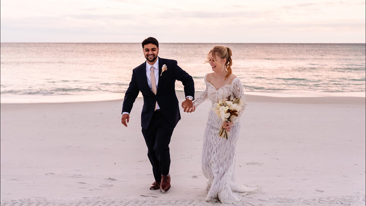 Jackie + Raza 30A wedding on Santa Rosa Beach