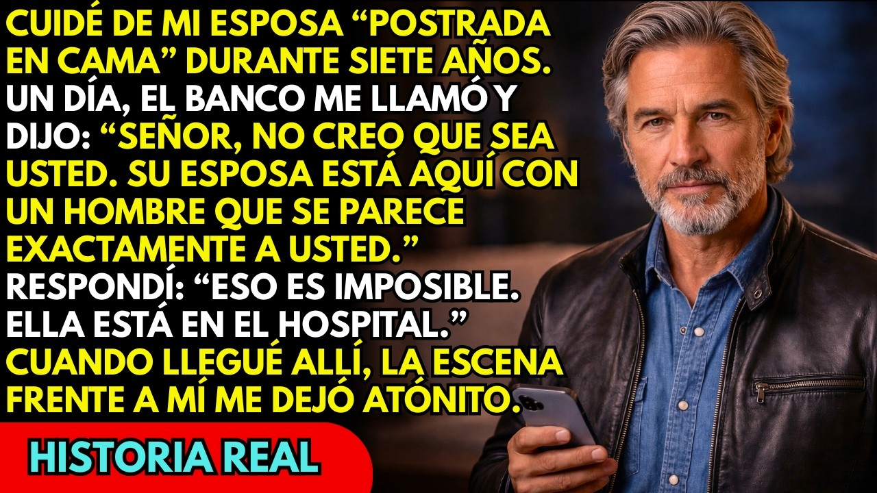 El banco llamó: ‘Tu esposa está aquí con un hombre idéntico a ti’… ¿No estaba hospitalizada?