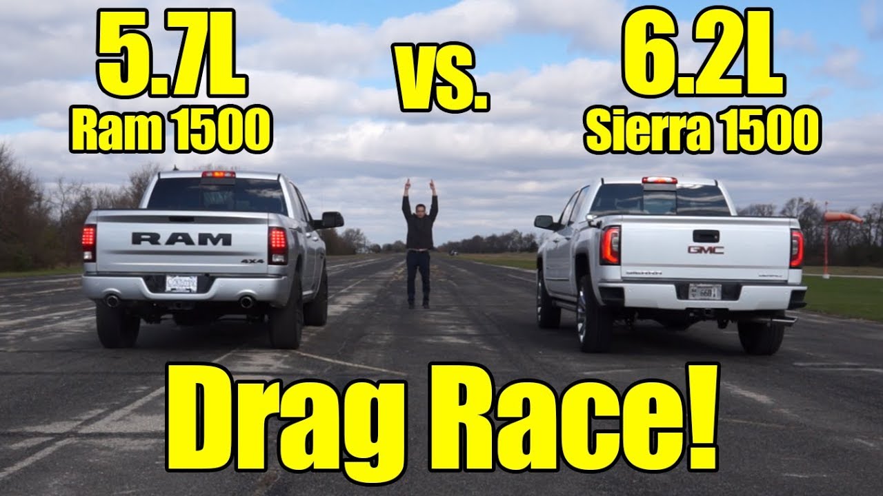Гонка Ram 1500 против GMC Sierra 1500! Это была напряжённая гонка! Это призовые бои Kunes Country!